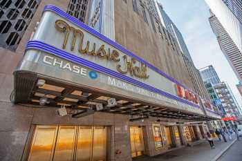 Radio City Music Hall, New York, New York: 50th St Marquee