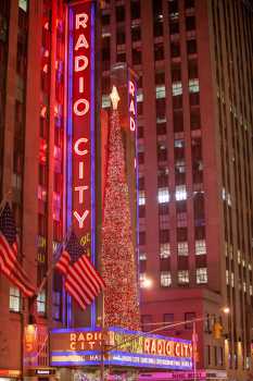 Radio City Music Hall, New York, New York: Radio City Music Hall from 6th Ave