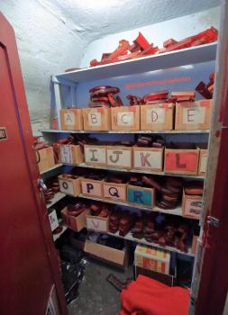 Rialto Theatre, South Pasadena: Marquee Lettering Store Room