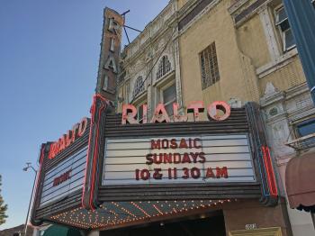 Rialto Theatre, South Pasadena, Los Angeles: Greater Metropolitan Area: Marquee in 2018