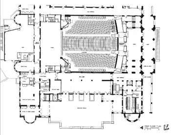 Orchestra-level Plan (2010) courtesy UCLA (470KB PDF)