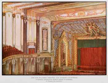 Sketch of the auditorium as printed in the 28th December 1929 edition of <i>Motion Picture News</i>, courtesy Media History Digital Library (JPG)