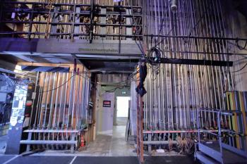 Saban Theatre, Beverly Hills, Los Angeles: Greater Metropolitan Area: Counterweight Wall at Stage Right