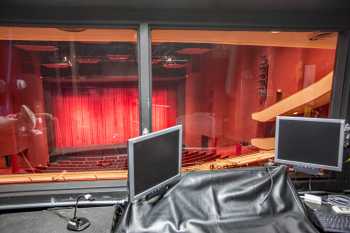 San Diego Civic Theatre, California (outside Los Angeles and San Francisco): Lighting Control Booth at rear of Mezzanine