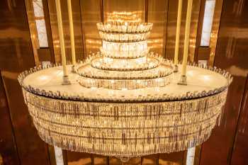 San Diego Civic Theatre, California (outside Los Angeles and San Francisco): Chandelier from above