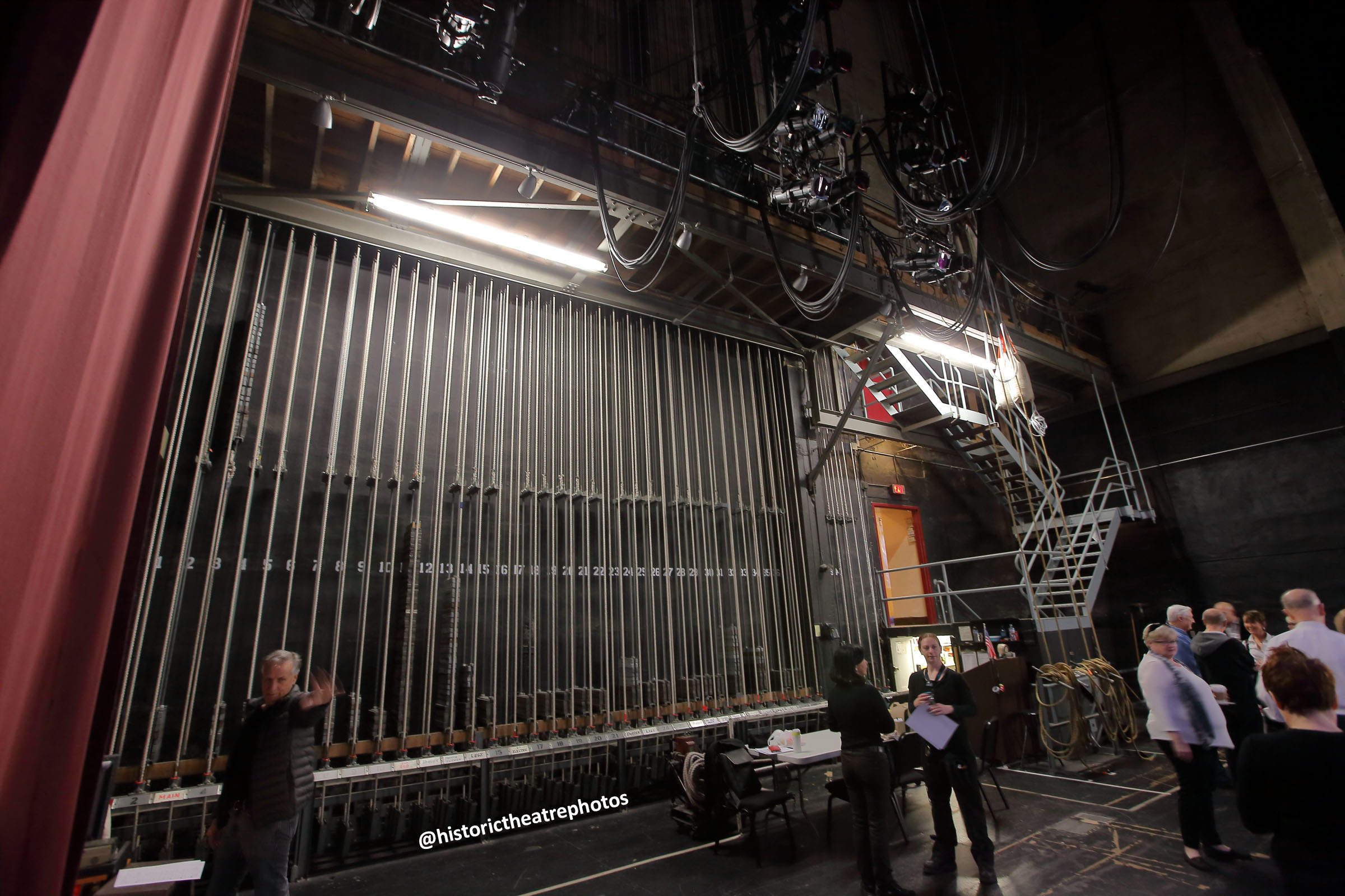 San Gabriel Mission Playhouse, Los Angeles: Greater Metropolitan Area: Counterweight Wall