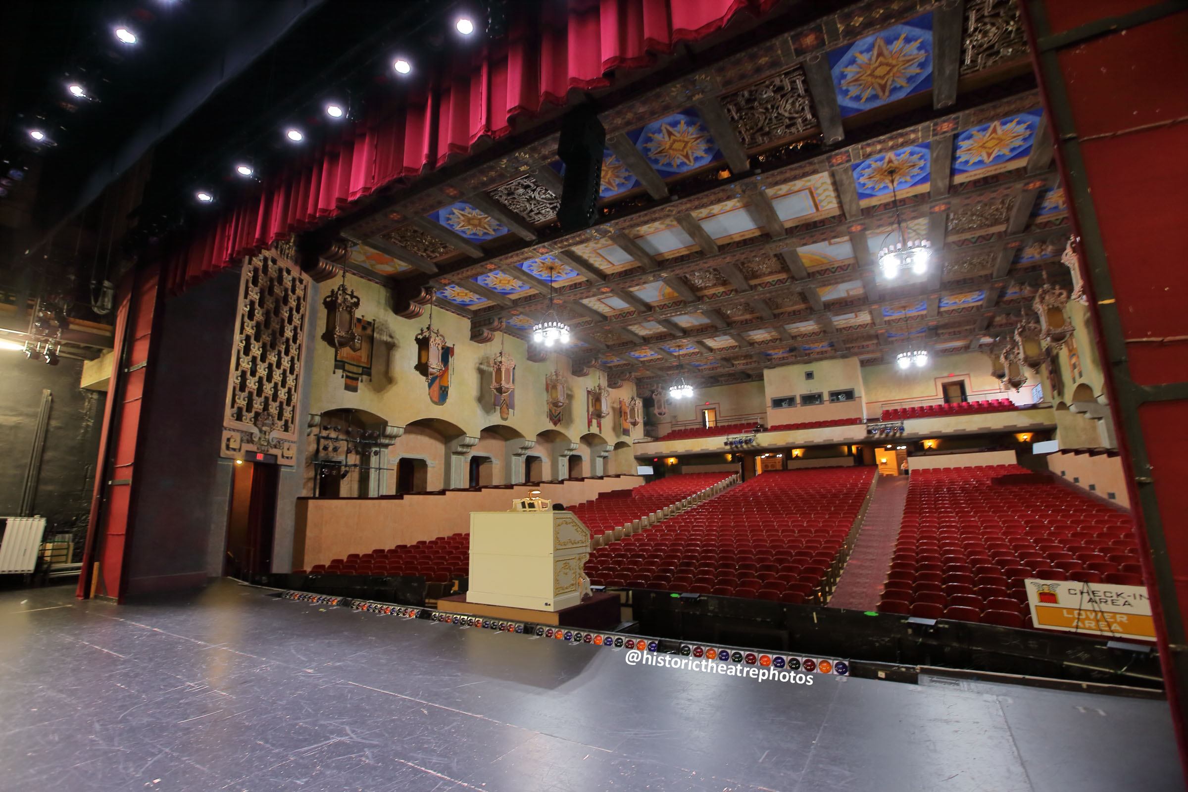 San Gabriel Mission Playhouse, Los Angeles: Greater Metropolitan Area: Auditorium from Stage Right