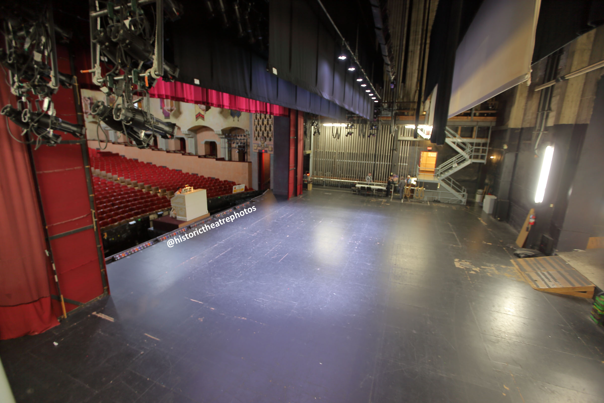 San Gabriel Mission Playhouse, Los Angeles: Greater Metropolitan Area: Backstage from Stage Left Wing