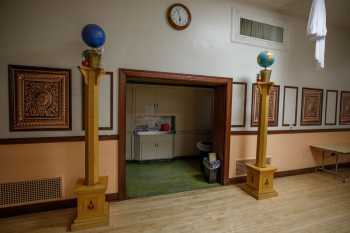 Long Beach Scottish Rite, Los Angeles: Greater Metropolitan Area: Ballroom - entrance to Kitchen