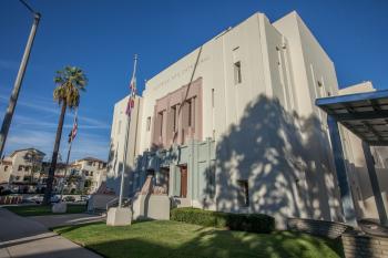 Pasadena Scottish Rite, Los Angeles: Greater Metropolitan Area: Facade from South