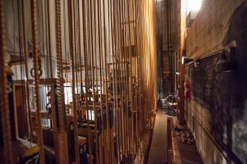 Pasadena Scottish Rite, Los Angeles: Greater Metropolitan Area: Fly Floor looking Downstage