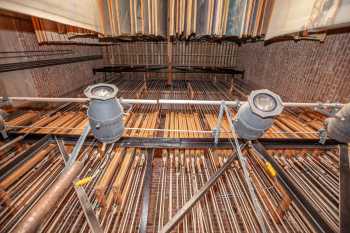 Tucson Scottish Rite, American Southwest: Counterweight Wall from below