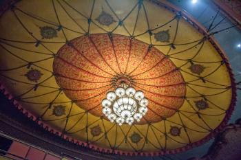 Shrine Auditorium, University Park: Circus Tent ceiling and Chandelier closeup
