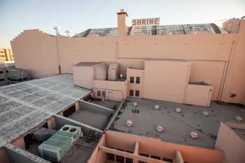 Shrine Auditorium, University Park, Los Angeles: Greater Metropolitan Area: Auditorium and Stagehouse Exterior