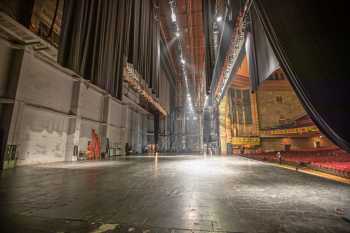 Shrine Auditorium, University Park, Los Angeles: Greater Metropolitan Area: Empty Stage from Stage Right