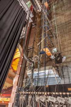 Shrine Auditorium, University Park, Los Angeles: Greater Metropolitan Area: Fire Curtain and Grand Drape Counterweight Lattice Tracks