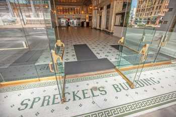 Spreckels Theatre, San Diego, California (outside Los Angeles and San Francisco): Entrance and Terrazzo