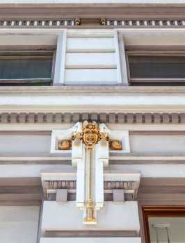 Spreckels Theatre, San Diego, California (outside Los Angeles and San Francisco): Exterior decoration closeup