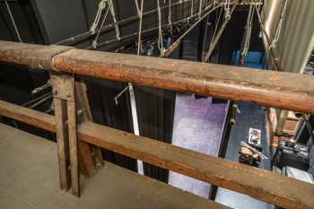 Spreckels Theatre, San Diego, California (outside Los Angeles and San Francisco): Stage Left Fly Floor Pin Rail Closeup