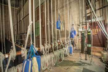 Spreckels Theatre, San Diego, California (outside Los Angeles and San Francisco): Fly Floor from Midstage looking Downstage