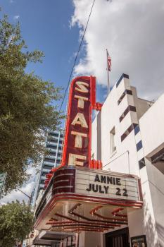 Stateside at the Paramount, Austin, Texas: Marquee from right