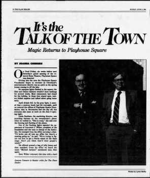 6-page feature on the State Theatre and Playhouse Square, as printed in the 3rd June 1984 edition of <i>The Plain Dealer</i> (18.2MB PDF)