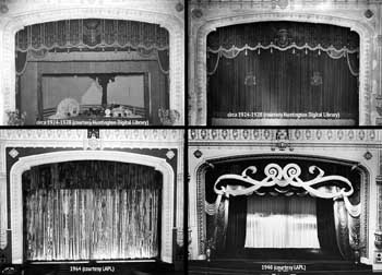 Composite of proscenium decoration over the years (JPG)
