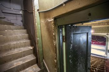 State Theatre, Los Angeles, Los Angeles: Downtown: Booth access door from Auditorium