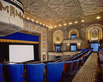 The Studebaker Theater in 1985 as a movie theatre, courtesy Phillips/DuBroff (JPG)