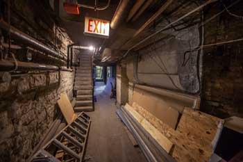 Studebaker Theater, Chicago: Basement Corridor House Left
