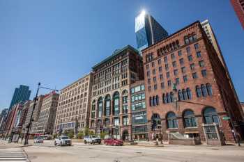 Studebaker Theater, Chicago, Chicago: Fine Arts Building and environs, from the north