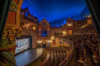 Tampa Theatre, Florida: Auditorium from House Left (organ console lift removed using AI for clarity)