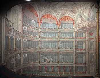 Engraving of the third theatre, for Wilkinson’s “Londina Illustrata” dated 27th September 1820, from an original drawing by John Winston, courtesy <i>Royal Collection</i> (JPG)