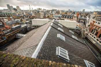 Theatre Royal, Drury Lane, London: Auditorium Roof from Stagehouse Roof