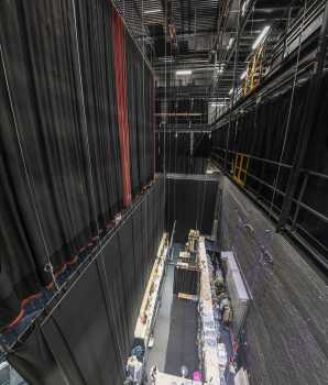 Theatre Royal, Drury Lane, London, United Kingdom: London: Backstage upstage vertical panorama