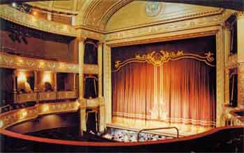 The refurbished auditorium, as photographed in 1975