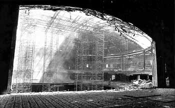 San Antonio Municipal Auditorium following the devastating fire of 1979 (JPG)