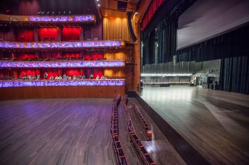 Tobin Center for the Performing Arts, San Antonio: Stage and Hall with first rows of seats