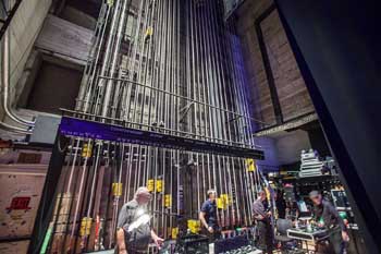 The United Theater on Broadway, Los Angeles, Los Angeles: Downtown: Counterweight Wall from Upstage