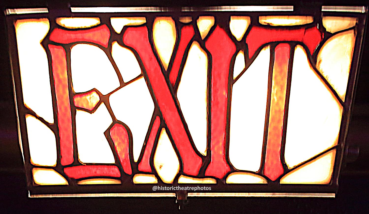 The United Theater on Broadway, Los Angeles: Exit Sign in Lobby