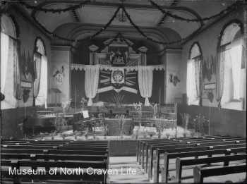 The music hall in 1886, courtesy <i>Museum of North Craven Life</i> via <i>Settle Victoria Hall Ltd</i> (JPG)