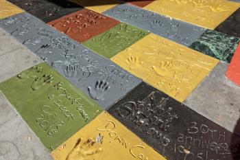 Vista Theatre, Los Feliz: Handprints and footprints