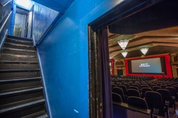 Vista Theatre, Los Feliz, Los Angeles: Greater Metropolitan Area: Stairs to Booth from Auditorium