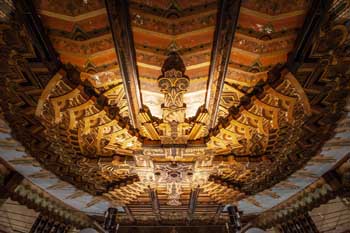 Warner Theatre, Huntington Park, Los Angeles: Greater Metropolitan Area: Ceiling Centerpiece