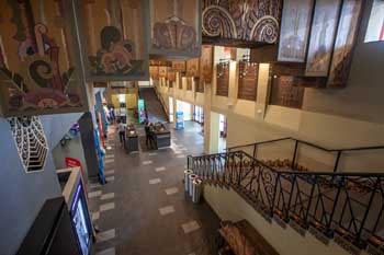 Warner Theatre, Huntington Park, Los Angeles: Greater Metropolitan Area: Lobby From Lounge Level House Left