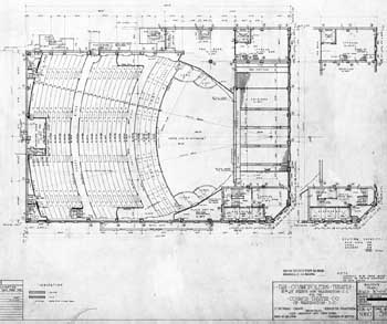 Balcony level as planned, courtesy Library of Congress (JPG)