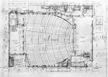 Orchestra level as planned, courtesy Library of Congress (JPG)