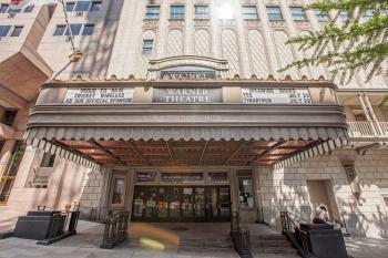 Warner Theatre, Washington D.C., Washington DC: Marquee from center