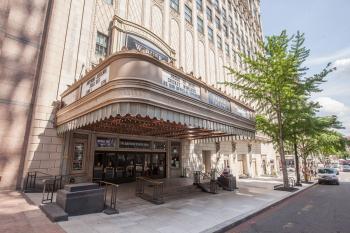 Warner Theatre, Washington D.C., Washington DC: Marquee from left side