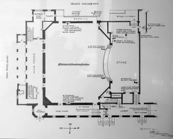 Wilshire Ebell Theatre, Los Angeles: Photo of Fire Access Sketch